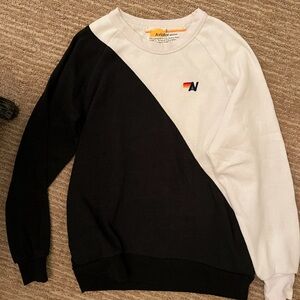 Aviator Nation Black and White Sweatshirt Dynamic Design